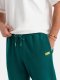 Klasyczne dresowe spodnie unisex ze ściągaczami  ciemnozielone V17 OU-PSBC-0100 XL/XXL 2