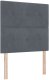 Łóżko z materacem Dark Grey Single Velvet 2