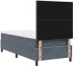 Łóżko z materacem Dark Grey Single Velvet 9