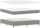 Łóżko boxspring z materacem jasnoszary 180x200 cm tkanina 4