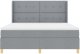 Łóżko boxspring z materacem jasnoszary 180x200 cm tkanina 6