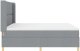Łóżko boxspring z materacem jasnoszary 180x200 cm tkanina 7