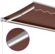 Ręcznie zwijana markiza z LED, brązowa, 300x250 cm 9