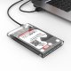 Kieszeń obudowa na dysk 2139C3 2.5'' HDD / SSD USB-C 5Gb/s - przezroczysta ORICO 1