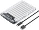 Kieszeń obudowa na dysk 2139U3-V1 2.5'' HDD / SSD USB Micro-B 5Gb/s - przezroczysta ORICO 1