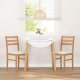 vidaXL Krzesła do jadalni z poduszkami 2 szt. lite drewno guma 3