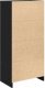 vidaXL Szafka z szufladą Czarny dąb 55,5x34x119,5 cm Drewno klejone 8