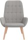 vidaXL Fotel relaksacyjny Cloud Grey Fabric 3