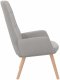 vidaXL Fotel relaksacyjny Cloud Grey Fabric 4