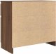 vidaXL Komoda z szufladą Brązowy dąb 71x35x65 cm Drewno klejone 8