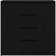 vidaXL Komoda z szufladami Czarny dąb 100,5x35x98,5 cm Drewno klejone 6