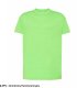 T-shirt JHK TSRA 150 - T-SHIRT męski fluorescencyjny z krótkim rękawem wzmocniony lycrą ściągacz, 100% bawełna, - limonkowy fluorescencyjny S 1