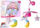 LeanToys Karuzela Do Łóżeczka Na Baterie Klips Uniwersalny Pluszowe Zawieszki Różowa 1