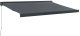 Zwijana markiza, antracytowa, 3x2,5 m, tkanina i aluminium 1
