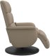 Rozkładany fotel masujący z podnóżkiem, cappuccino, ekoskóra 4