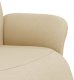 Rozkładany fotel z podnóżkiem, kremowy, tkanina 6