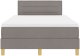 vidaXL Łóżko z materacem sprężynowym taupe 120x200 cm tkanina 8