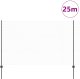 vidaXL Zestaw ogrodzeniowy Zestaw 2 Szary Metalowy 25 x 1,5 m Solidny 3