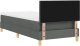 vidaXL Łóżko kontynentalne z materacem w ciemnoszarym 90x200 cm Tkanina 10
