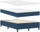 vidaXL Łóżko sprężynowe z materacem i LED Niebieskie 120x200 cm, tkanina 6