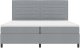 vidaXL Łóżko typu box spring  z materacem i światłem LED szare 200x200 cm tkanina 7