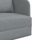 vidaXL Sofa na podłogę 2 w 1 Jasnoszara 65x80x83 cm Tkanina 9