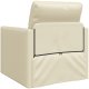 vidaXL Wielofunkcyjny fotel sofy  2 w 1 Kremowy 74x77x81 cm ze sztucznej skóry 7
