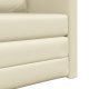 vidaXL Wielofunkcyjny fotel sofy  2 w 1 Kremowy 74x77x81 cm ze sztucznej skóry 9