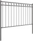 vidaXL Ogrodzenie Szare 1,7x1 m Stal 3