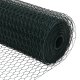 vidaXL Zielone ogrodzenie heksagonalne 0.6x25 m Stal 6