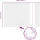 vidaXL Ogrodzenie sześciokątne Szare 0.5x10 m Stal 8