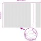 vidaXL Ogrodzenie Heksagonalne Szare 0.4x10 m Stal 8