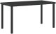 vidaXL Czarny Stół Ogrodowy  140x80x73 cm Szkło Hartowane 1