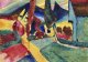 Plakat 100x70cm Landscape with Two Poplars, Wassily Kandinsky 1