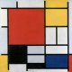 Plakat 50x50cm  Red, Yellow, Blue, and Black, Piet Mondrian 1