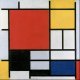 Plakat 50x50cm  Red, Yellow, Blue, and Black, Piet Mondrian 2