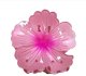 Spinka do włosów klamra XL kwiat HIBISKUS OMBRE róż 7,5 x 7,5cm SP384 2