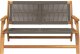 vidaXL Ławka ogrodowa Szara 76x122x73 cm Lite drewno akacjowe 4