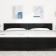 vidaXL Stolik LED Liniowy Czarny 200 cm Tkanina 3