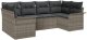 vidaXL 6-częściowy zestaw sof ogrodowych z poduszkami szary polirattan 2