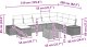vidaXL 9-częściowy zestaw kanap ogrodowych z poduszkami beżowy polirattan akacja 10