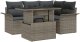 vidaXL 5 Częściowy Zestaw Sof Ogrodowych z Poduszkami Szary Polirattan 2