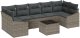 vidaXL 8-częściowy zestaw sof ogrodowych z poduszkami szary polirattan 2