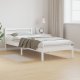 vidaXL Stelaż łóżka z zagłówkiem Biały 80x210 cm Lite drewno sosnowe 1