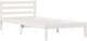 vidaXL Stelaż łóżka z zagłówkiem Biały 80x210 cm Lite drewno sosnowe 3