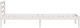 vidaXL Stelaż łóżka z zagłówkiem Biały 80x210 cm Lite drewno sosnowe 6