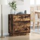 vidaXL Szafka nocna z LED Wędzony dąb 71x34.5x75 cm Drewno inżynieryjne 1