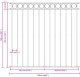 vidaXL Panel Ogrodzeniowy ze Stali Szarej 1.7x1.5 m 7