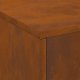 Piecyk ogrodowy z kominem 80x50x96 cm Stal zwietrzała 6