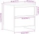 Kabinet Nocny  Stare Drewno 45x34x44.5 cm Drewno drewnopochodne 10